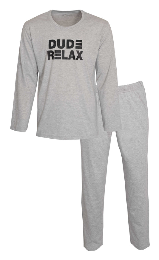 Aprox Heren Pyjama - Pyjama Set - DUO-PACK - Grijs Melange