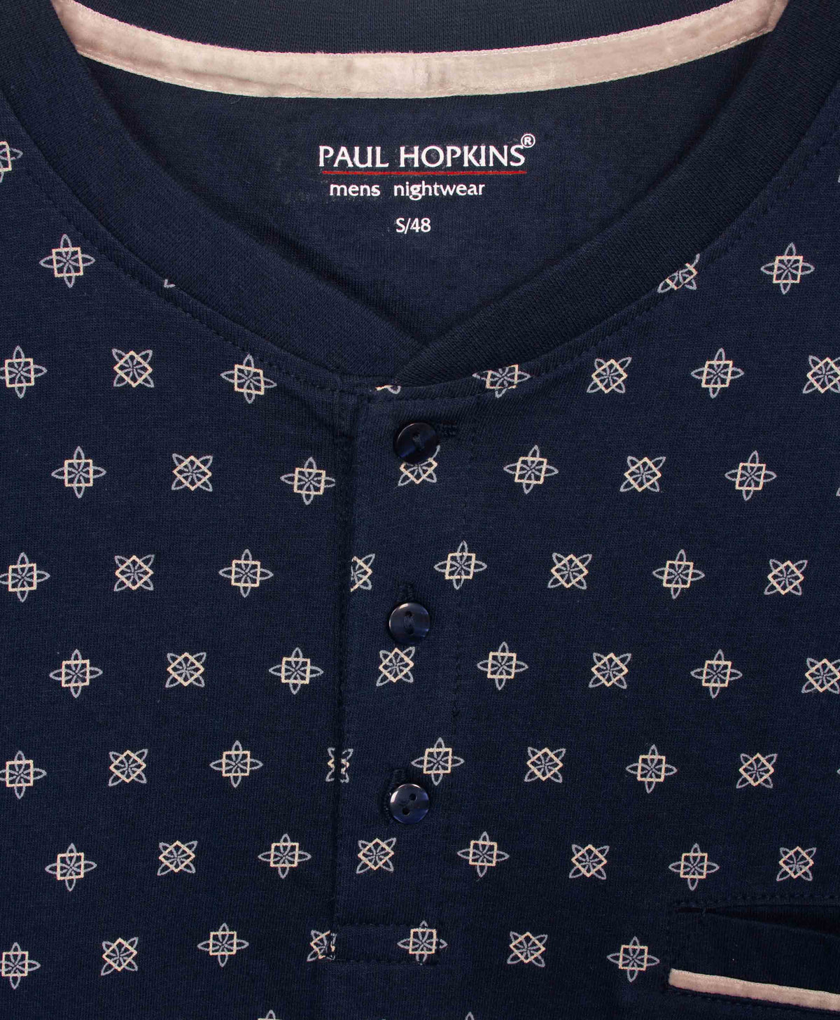 Paul Hopkins Heren Shortama - Pyjama Set - Polohals - Donker Blauw