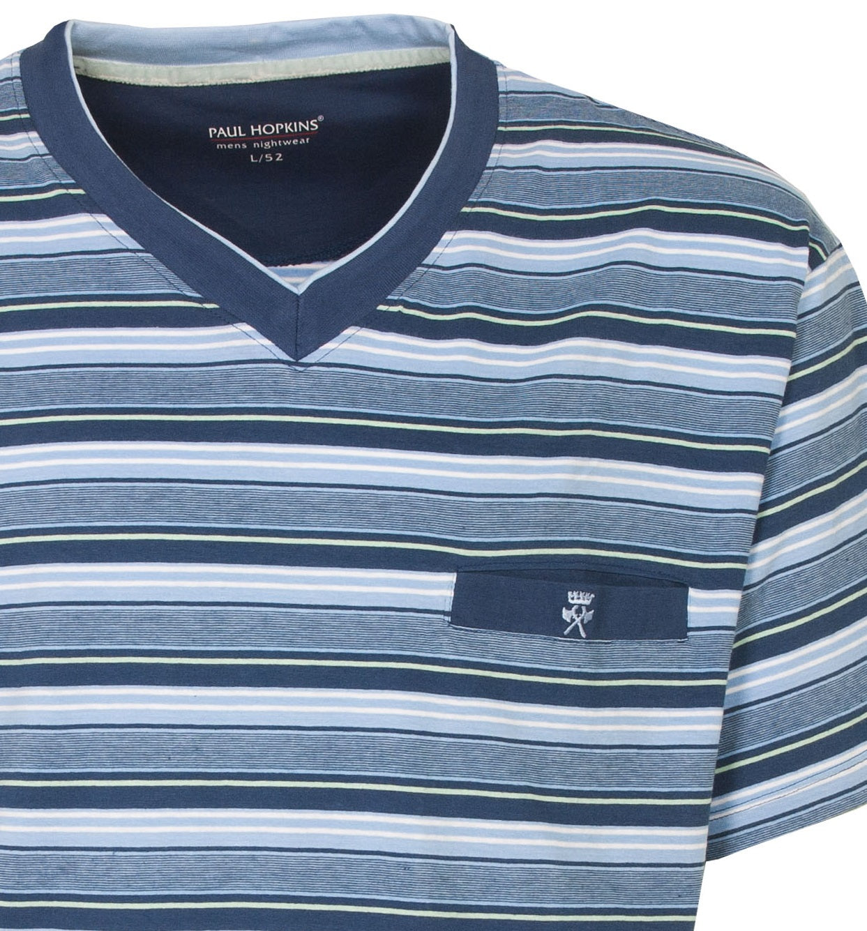 Paul Hopkins Heren Shortama - Korte Mouwen - Donker Blauw