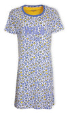 Irresistible Dames Nachthemd - Katoen - Ronde Hals - Blauw