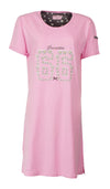 Irresistible Dames Nachthemd - Katoen - Ronde Hals - Roze