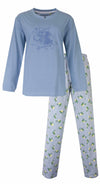 Irresistible Dames Pyjama - Ananas Motief - Katoen - Blauw