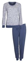 Irresistible Dames Pyjama - Katoen - Strepen Dessin - Blauw