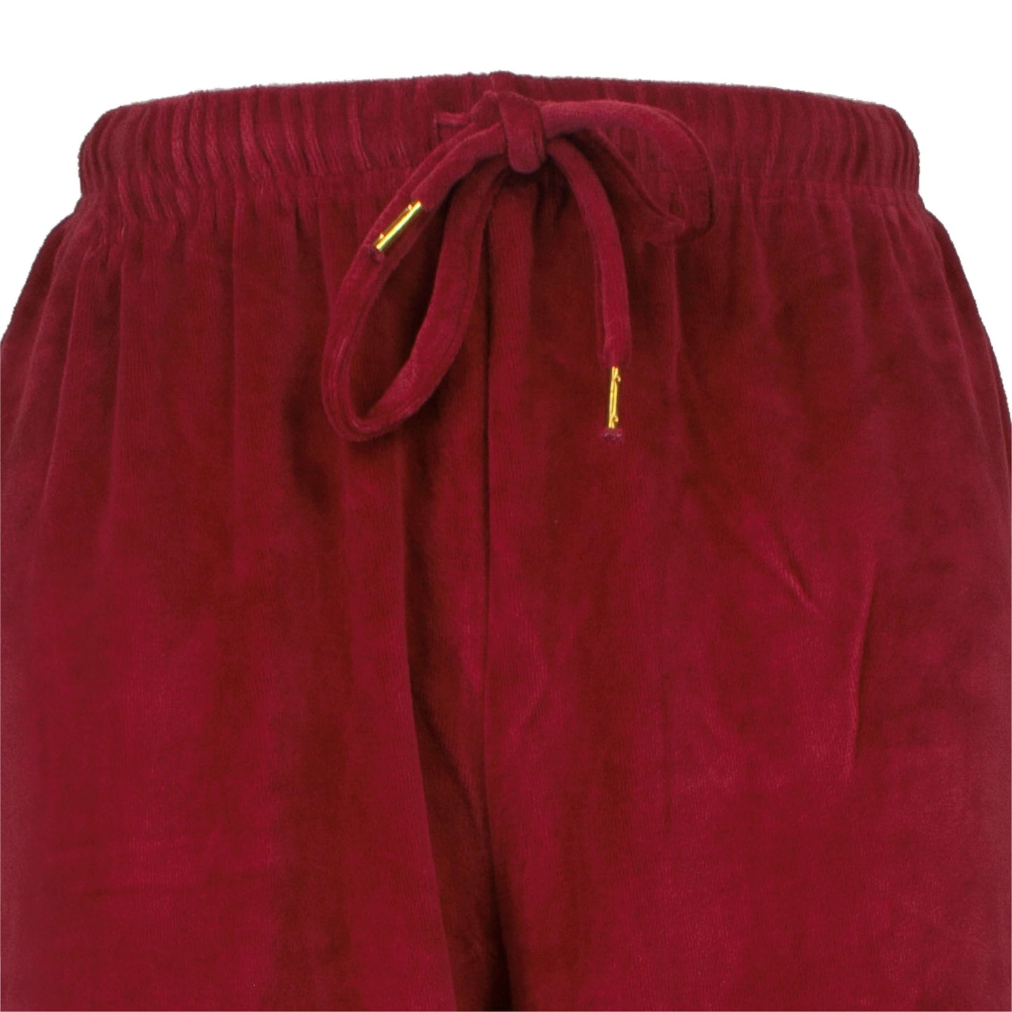 Irresistible dames Velours Huispak - Lange Mouwen - Rood en Beige - afbeelding 4