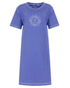 Irresistible Dames Nachthemd - Korte Mouwen - Blauw