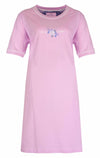 Medaillon Dames Nachthemd - Slaapkleed - Licht Lila