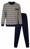 Paul Hopkins Heren Pyjama - Gestreept Dessin - Beige