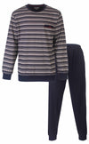 Paul Hopkins Heren Pyjama - Gestreept - Donker Blauw