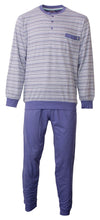 Paul Hopkins Heren Pyjama - Strepen - Borstzakje - Blauw