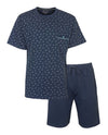 Paul Hopkins Heren Shortama - Katoen - Pyjama Set - Blauw