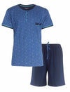 Paul Hopkins Heren Shortama - Pyjama Set - Katoen - Licht Blauw