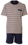 Paul Hopkins Heren Shortama - Pyjama Set - Rood/Grijs