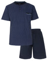 Paul Hopkins Heren Shortama - Polosluiting - Donker Blauw