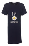 Temptation Dames Nachthemd - Bigshirt - Marineblauw