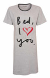 Temptation Dames Nachthemd - Bigshirt - Grijs
