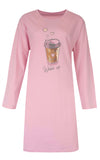 Temptation dames Big Shirt - Lange Mouwen - Roze
