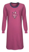 Tenderness Dames Nachthemd - 100% Katoen - Donker Roze