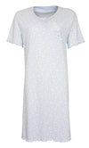 Tenderness Dames Nachthemd - 100% Katoen - Licht Blauw