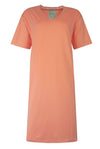 Tenderness Dames Nachthemd - Katoen - V Hals - Coral