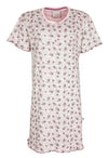Tenderness Dames Nachthemd - Korte Mouwen - Katoen - Roze