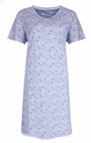 Tenderness Dames Nachthemd - Slaapkleed - Lavendel Blauw