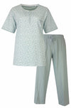 Tenderness Dames Pyjama - Korte Mouwen - Groen
