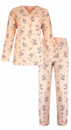 Tenderness Dames Pyjama Set - 100% Gekamde Katoen - Roze