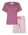 Tenderness Dames Shortama - Pyjama Set - Donker Roze