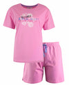 Tenderness Dames Shortama - Pyjama Set - Katoen - Roze
