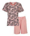 Tenderness Dames Shortama - Pyjama Set - Ronde Hals - Roze