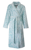 Tenderness Dames Badjas - Ochtendjas - Fleece - Aqua