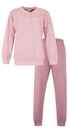 Tenderness dames Pyjama - Fleece - Lange Mouwen - Roze