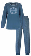 Tenderness Dames Pyjama - Lange Mouwen - Blauw