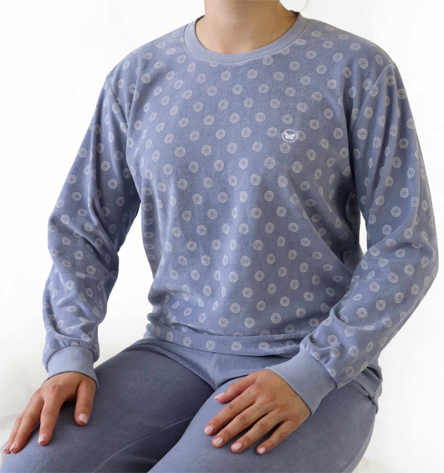 Tenderness dames Pyjama - Velours - Lila - afbeelding 5