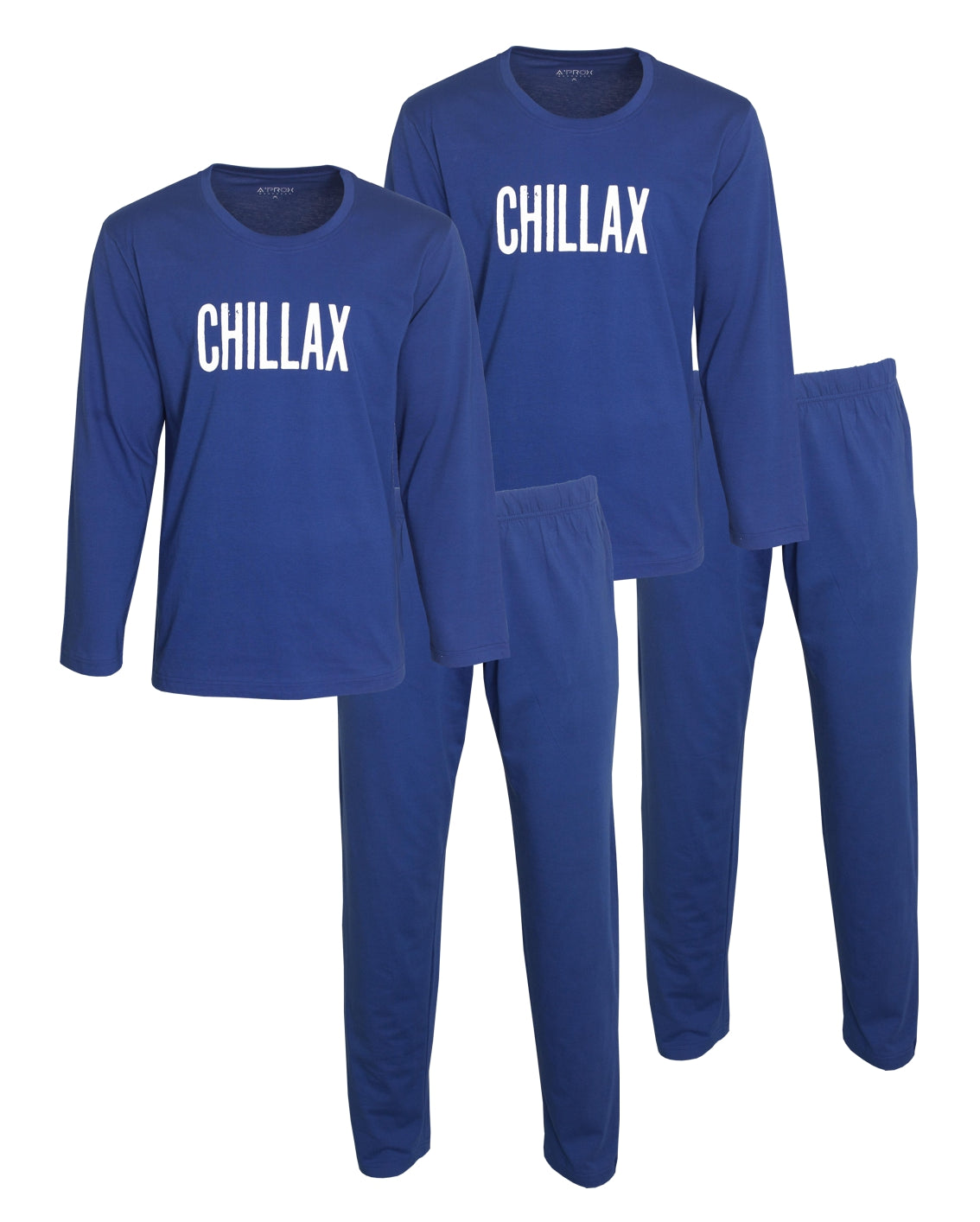 Aprox Heren Pyjama - Pyjama Set - DUO-PACK - Kobaltblauw