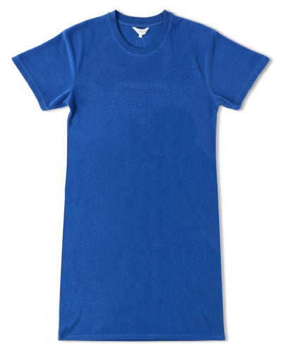 Irresistible Dames Nachthemd - Badstof - korte Mouwen -  Blauw