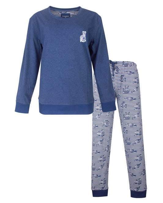 Irresistible Dames Pyjama - Katoen - Blauw