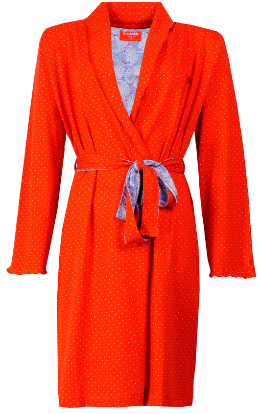 Irresistible Dames Badjas  - 100% Katoen - Oranje