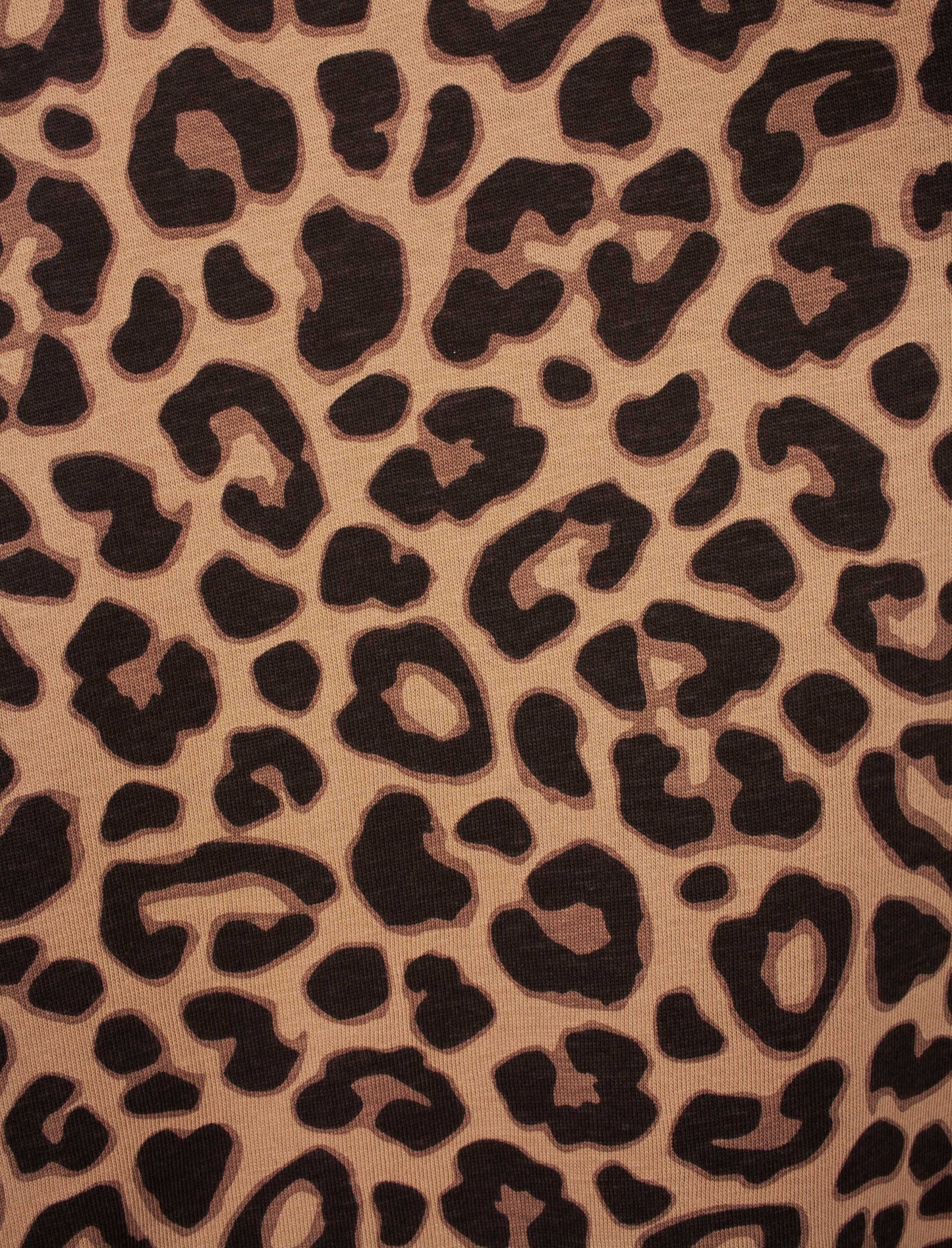Irresistible Dames Nachthemd - Korte Mouwen - Tijger print-  Bruin