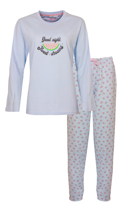 Irresistible Dames Pyjama - Nachtkleding - Licht Blauw