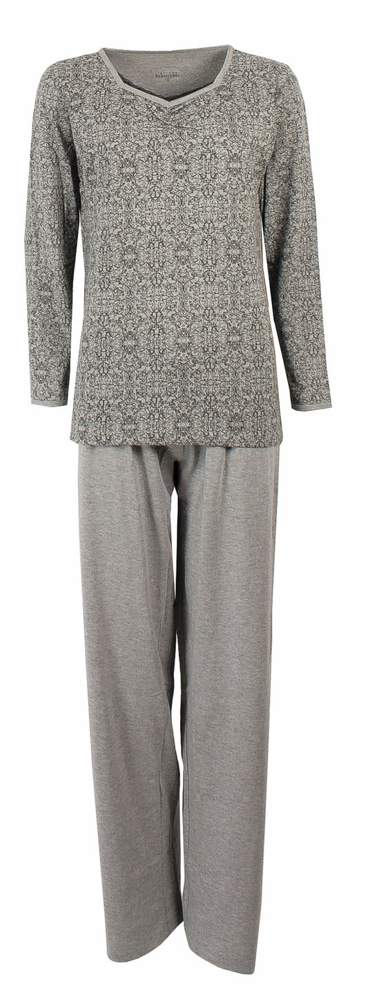 Irresistible Dames Pyjama - 100% Katoen - Grijs