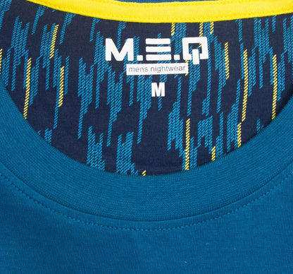 MEQ Heren Shortama - 100% Katoen - Blauw