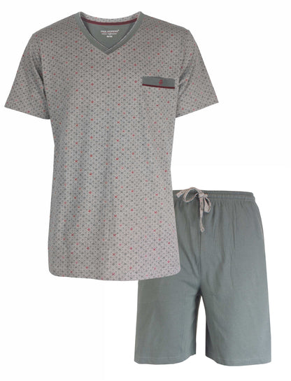 Paul Hopkins Heren Shortama - 100% Katoen - Grijs