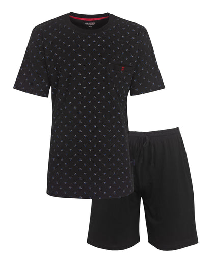 Paul Hopkins Heren Shortama - Pyjama Set - Zwart