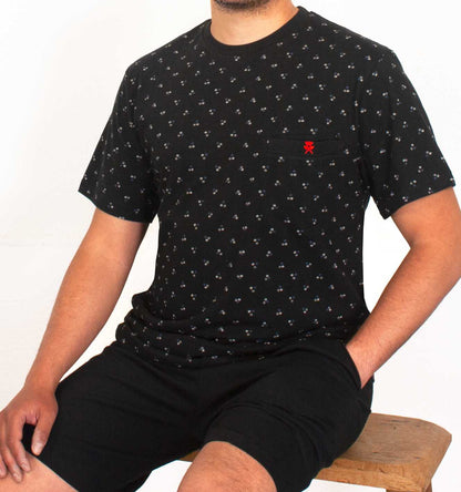 Paul Hopkins Heren Shortama - Pyjama Set - Zwart