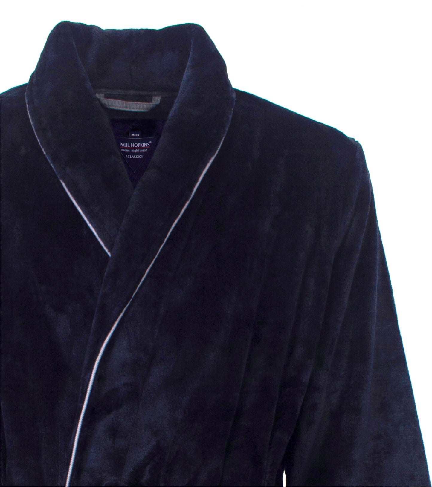 Paul Hopkins Heren Badjas - Fleece - Donker Blauw