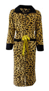Medaillon Dames Badjas - Fleece - Coral Fleece - Tijger