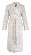 Irresistible Dames Badjas - Fleece - Sjaalkraag - Grijs