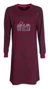 Irresistible Dames Nachthemd - Ronde Hals - Bordeaux Rood