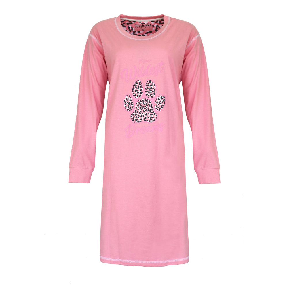 SCHIESSER Comfort Nightwear nachthemd, dames nachthemd lange mouwen biologisch katoen V-hals antraciet